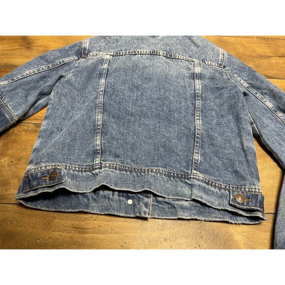 Free People Rumors Denim Jacket Indigo Boho Western Size XS - Picture 13 of 15